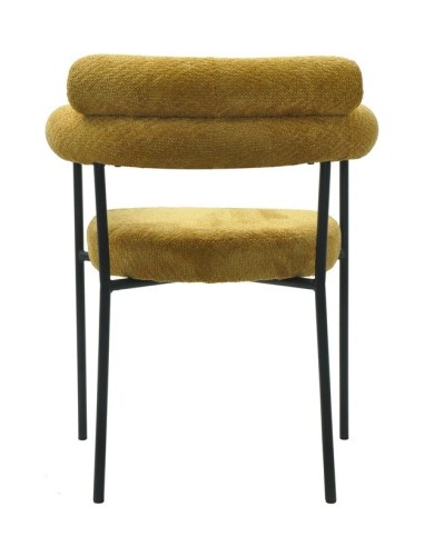  tapizado tejido bouclé amarillo