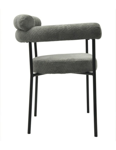  tapizado tejido bouclé gris