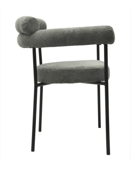  tapizado tejido bouclé gris